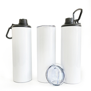 Canecas de sublimação branca lisa de aço inoxidável