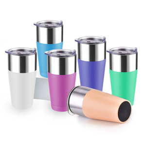 Copo de parede dupla de aço inoxidável para presente de inverno 20 onças