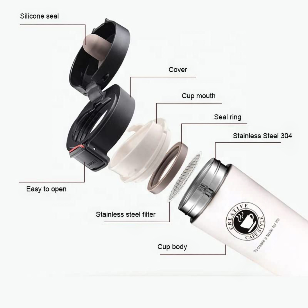 Tumbler de caf&eacute; isolado