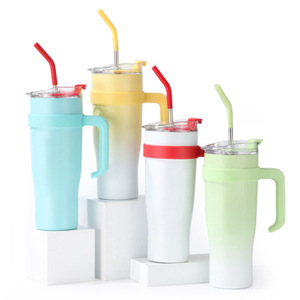 Tumbler de viagem ao ar livre isolado de aço inoxidável