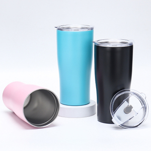 Copo frio de aço inoxidável 20 onças / 30 onças com palha