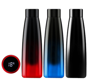 Frasco de vácuo personalizado de 500ml com display de temperatura