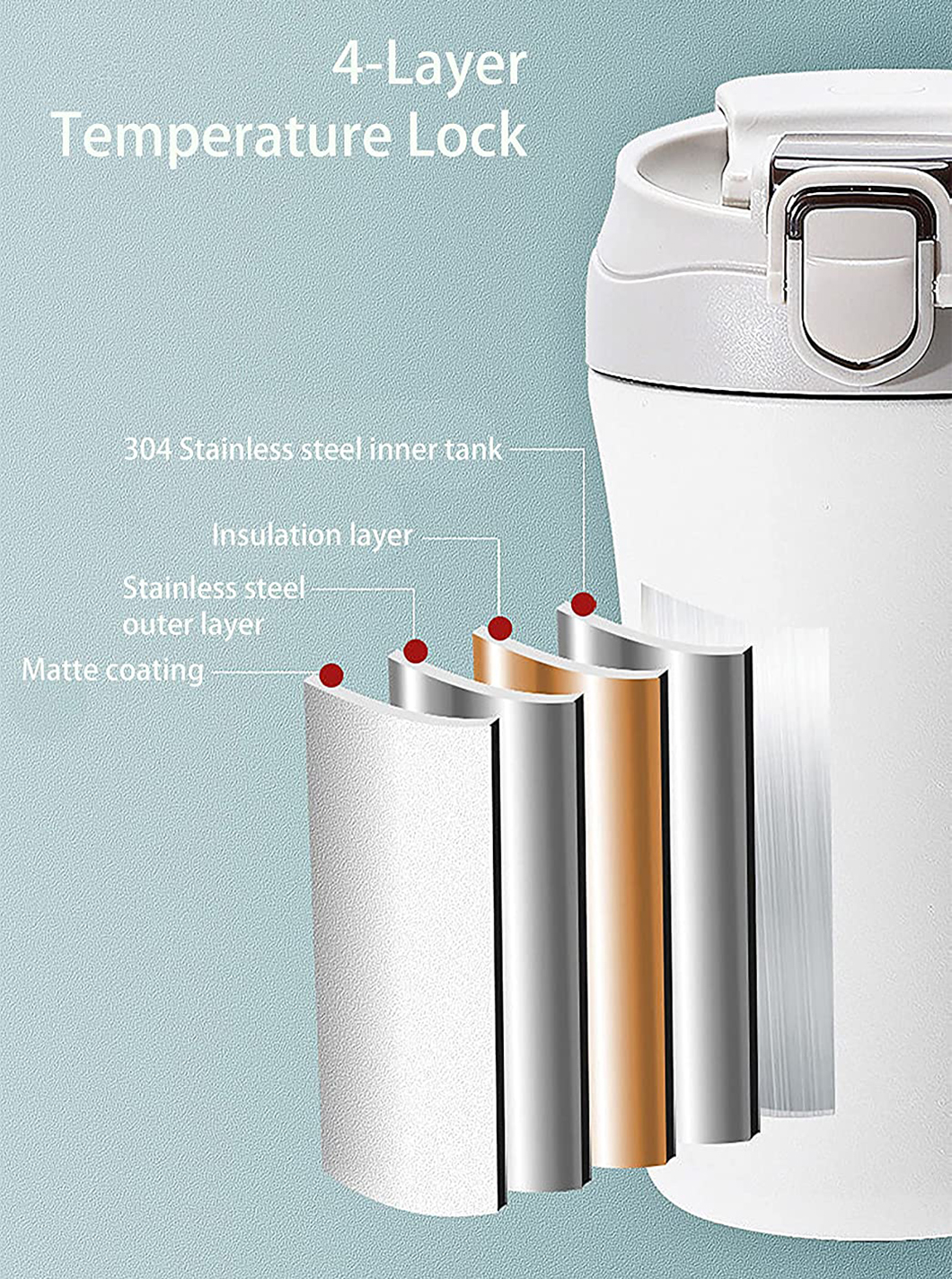 Canecas de caf&eacute; em a&ccedil;o inoxid&aacute;vel de a&ccedil;o inoxid&aacute;vel de f&aacute;brica 