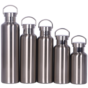 Garrafa de água larga de aço inoxidável reutilizável 