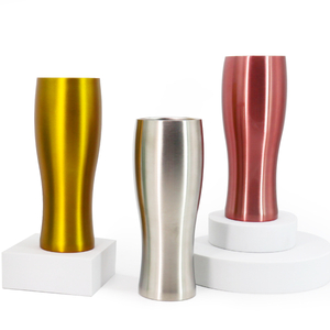 Copo de cerveja com isolamento duplo de aço inoxidável 