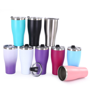 Copos isolados de aço inoxidável para café com tampa