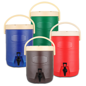 Refrigerador de festa com balde de gelo isolado com logotipo personalizado e torneira 