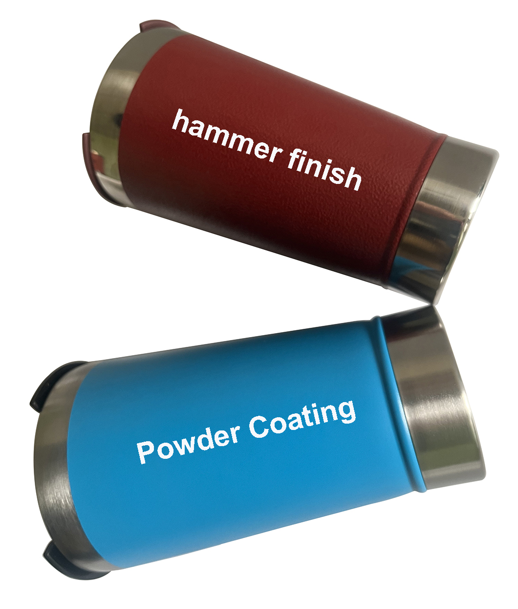 Wholessell mant&eacute;m canecas de cerveja de metal reutiliz&aacute;veis ​​frias com abridor