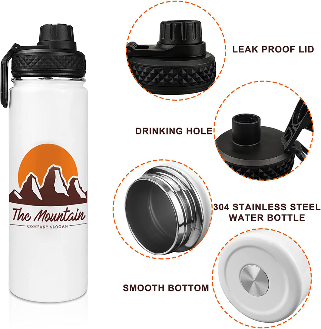 Garrafa de &aacute;gua isolada de sublima&ccedil;&atilde;o de presente personalizada DIY 