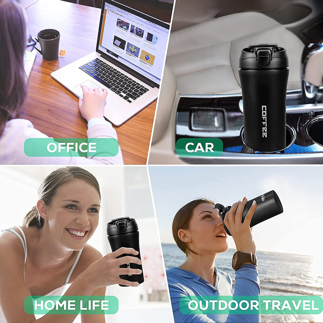 Canecas de caf&eacute; em a&ccedil;o inoxid&aacute;vel de a&ccedil;o inoxid&aacute;vel de f&aacute;brica 