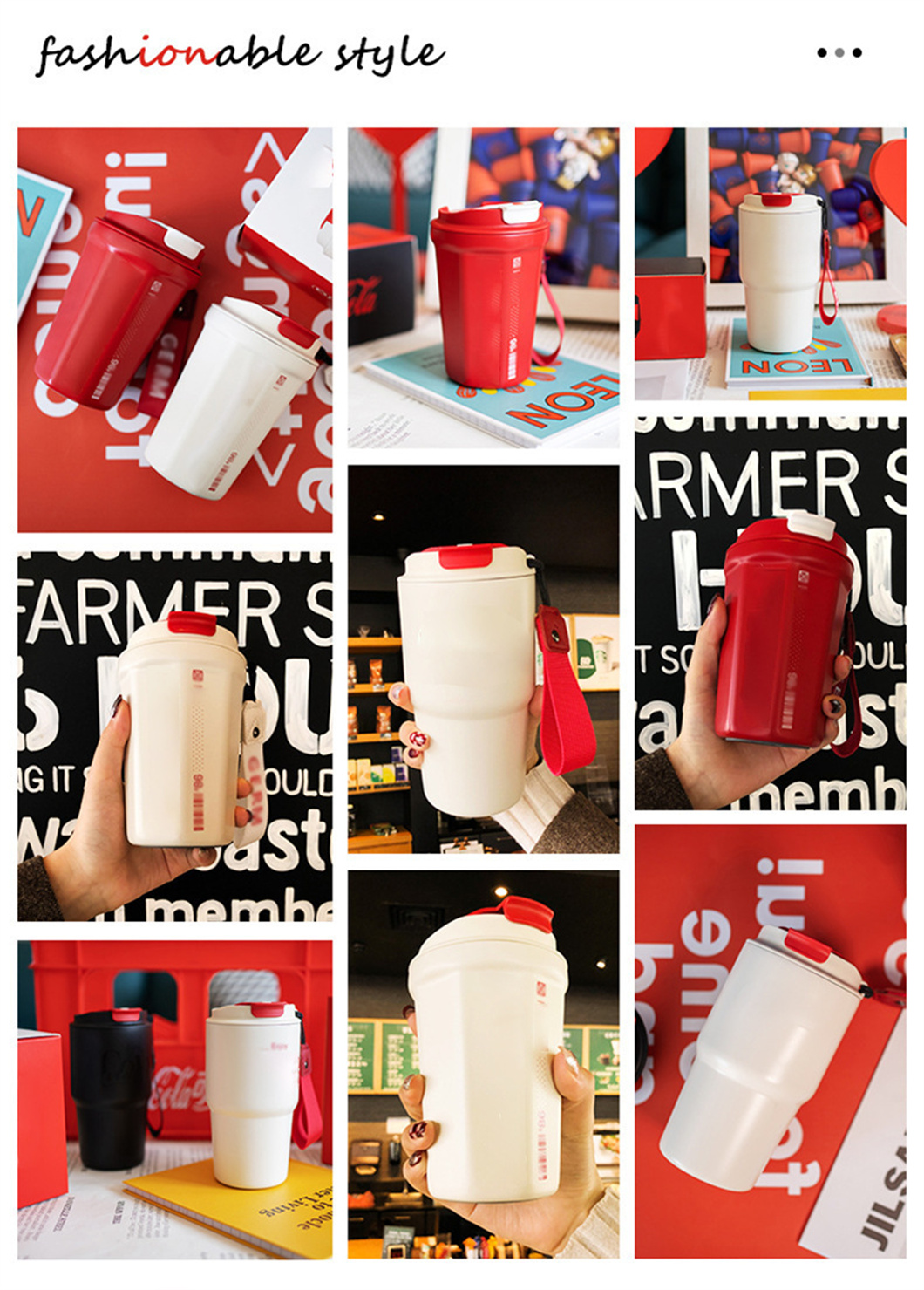 Academia mant&eacute;m o distribuidor de copo isolado de a&ccedil;o inoxid&aacute;vel quente quente