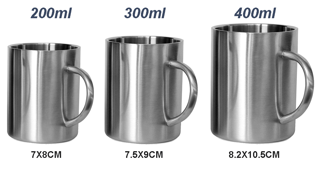 Wholessell barato a&ccedil;o inoxid&aacute;vel canecas de x&iacute;cara de caf&eacute; para promo&ccedil;&atilde;o 