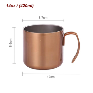 Fácil leve a caneca de acampamento de caminhada exterior do metal forte com punho