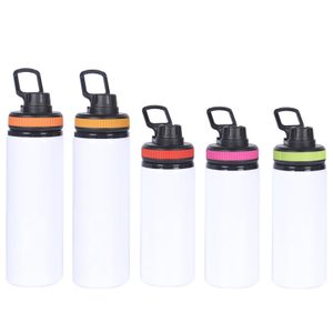 Garrafa de água de alumínio de 25 onças em branco para sublimação no atacado