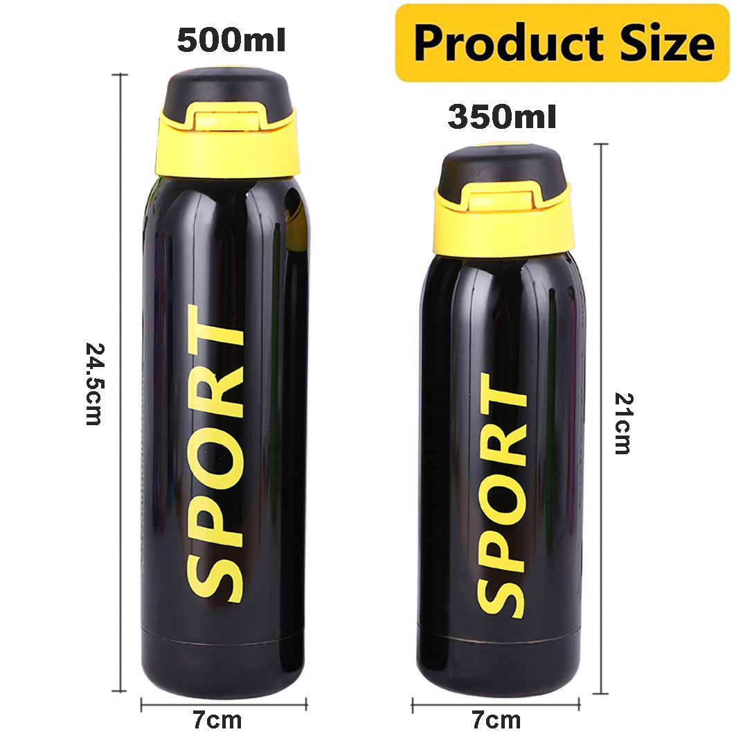 Garrafa de &aacute;gua esportiva isolada